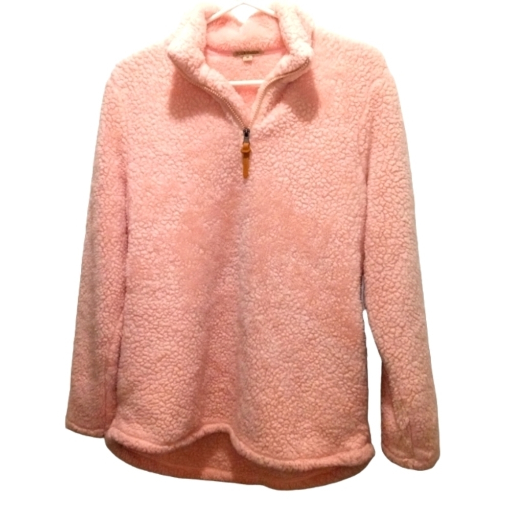 Super Soft Sherpa Pullover Four Steeds 1/4 Zip Cozy Warm Layering Loungewear M